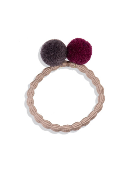 Резинка Pompom Mole Bordeaux