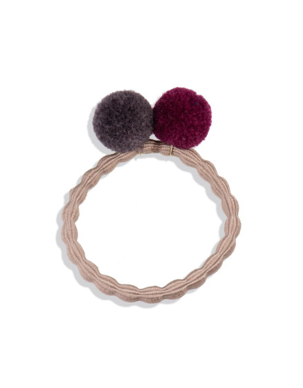 Резинка Pompom Mole Bordeaux