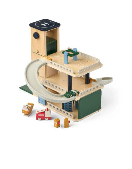 Jordy Wooden Multi Play Parking Tower Beach Blue 2