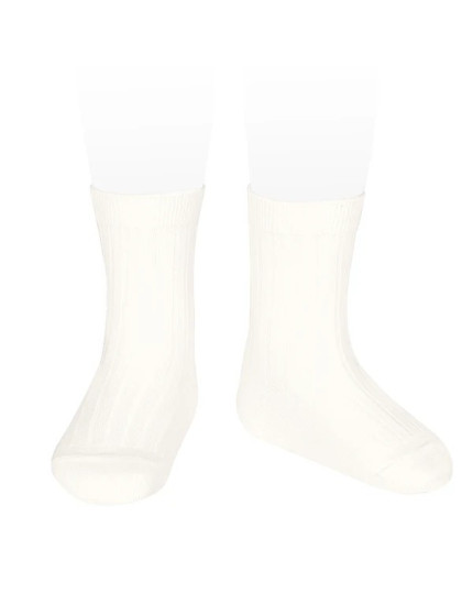 Ribbed socks 202 Cream 10