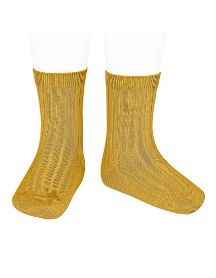 Шкарпетки в рубчик 629 Mustard