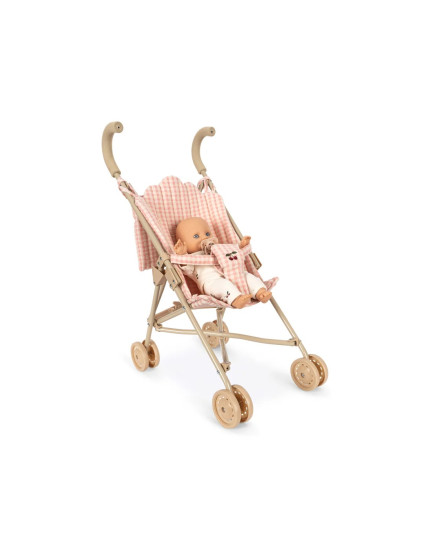 Лялька з візочком Poppy Pink Check Один розмір