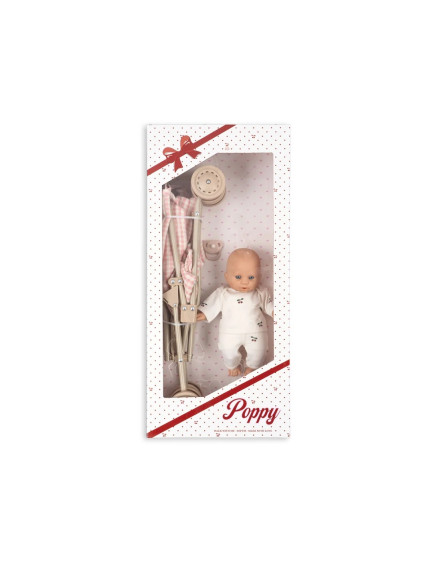 Лялька з візочком Poppy Pink Check 5