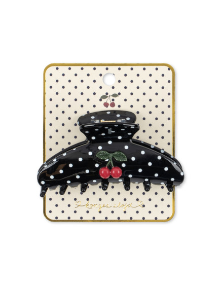 Заколка Big Cherry Dot Multi