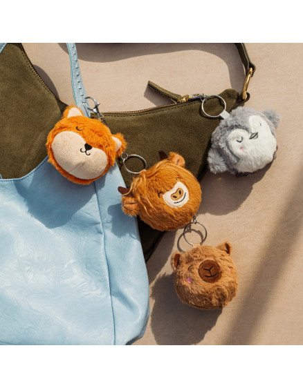 Finley Fox Stress Ball Bag Charm  3
