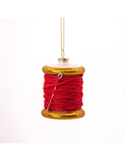 Thread Spool Shaped Bauble Multi 3