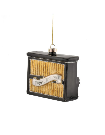 Piano Shaped Bauble Black 2