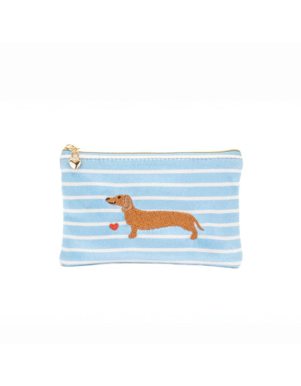 Sausage Dog Purse Blue
