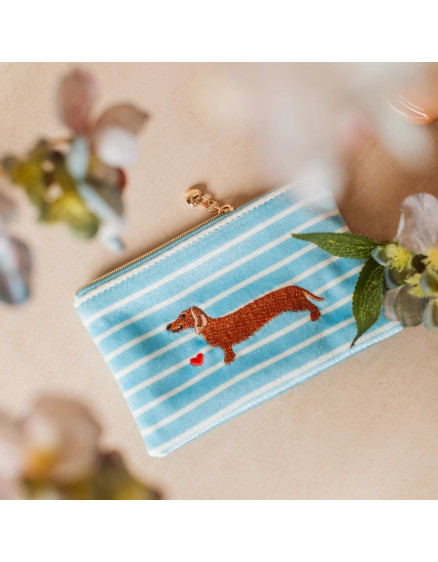 Sausage Dog Purse Blue 2