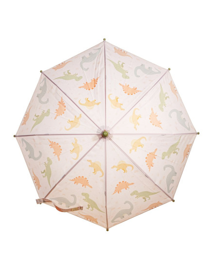 Desert Dino Kids' Umbrella Brown