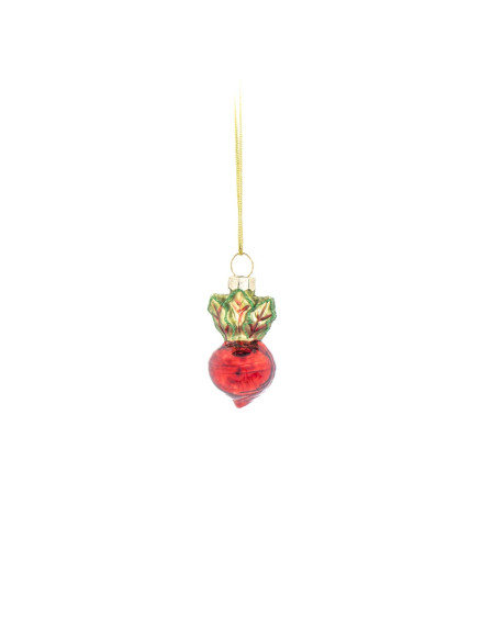 Mini Glass Vegetable Hanging Decorations - Set of 4 4