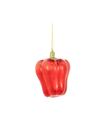 Red Pepper Shaped Bauble  One Size