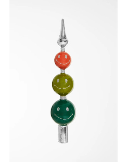Ялинкова прикраса Tree Topper Smiley Silver Один розмір
