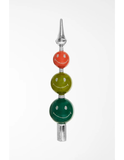 Ялинкова прикраса Tree Topper Smiley Silver – Один розмір