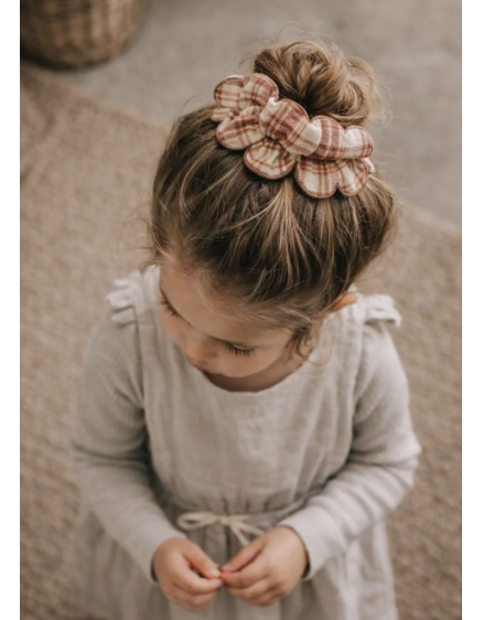 New Scrunchies - Honey Plaid – One Size 2