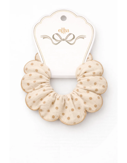 New Scrunchies - Blush Dots One Size