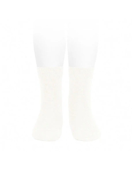 Plain stitch socks 202 Cream – 12