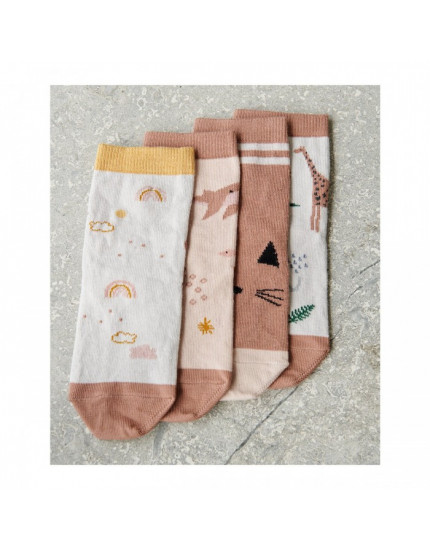4 x Silas Safari Rose Mix Socks